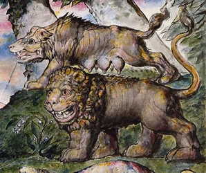 Löwe und Wolf